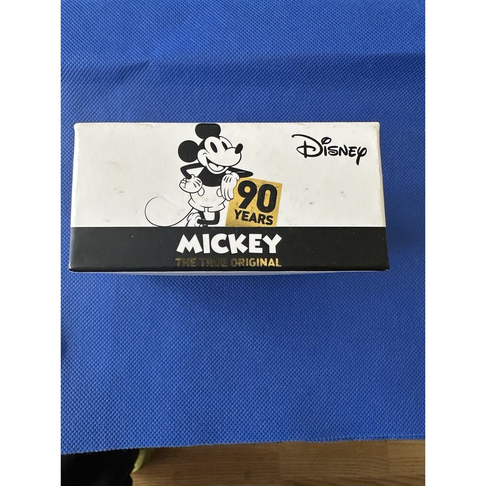 New Disney Mickey "90" Years Stainless Steel Adjustable Bracelet/ Crystals